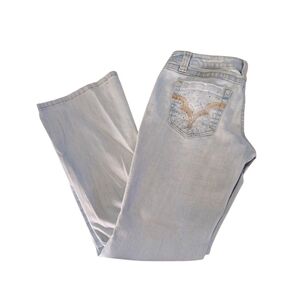 Vintage Nobo No Boundaries Flare Rhinestone Detailed Denim Jeans Size 9 Juniors